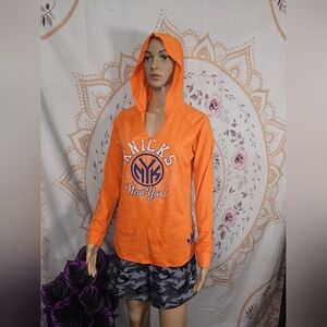 Adidas Orange Knicks woman's shirt hoodie
